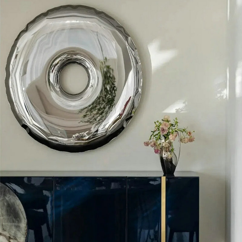 Lighting Decor Ideas - ديكور جداري دائري من الفولاذ المقاوم