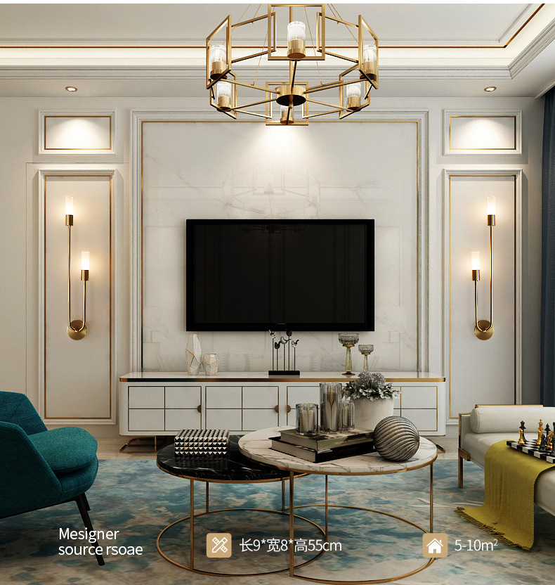 مصباح جداري عصري بتصميم إسكندن - مراجعة Room Lighting Bedroom Decor وسعره