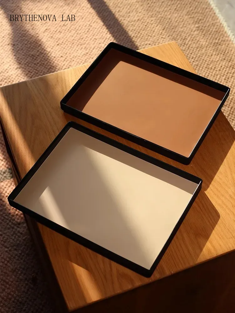 صينية تخزين جلدية فاخرة مستطيل - مراجعة Lighting Home Decor Products وسعره